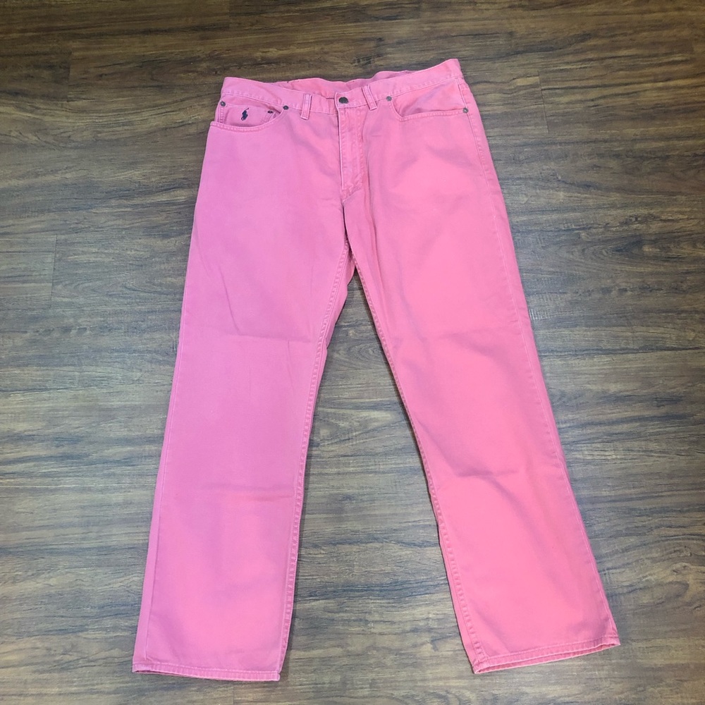 Polo Ralph Lauren Denim Faded Red Jeans